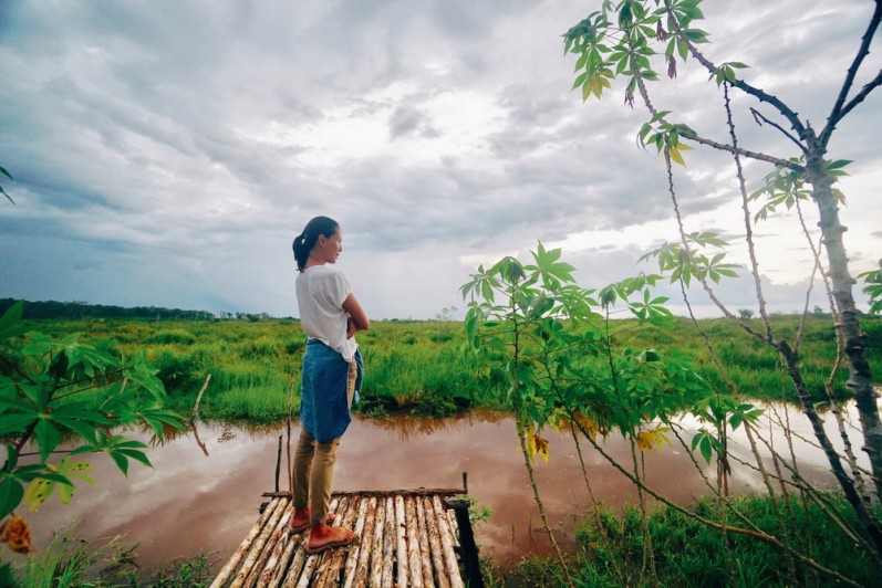 Menilik potensi lahan gambut di Mantangai Hulu. © Nadine Zamira